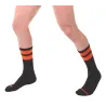 Barcode Berlin Chaussettes Gym Socks Noir-Orange fluo